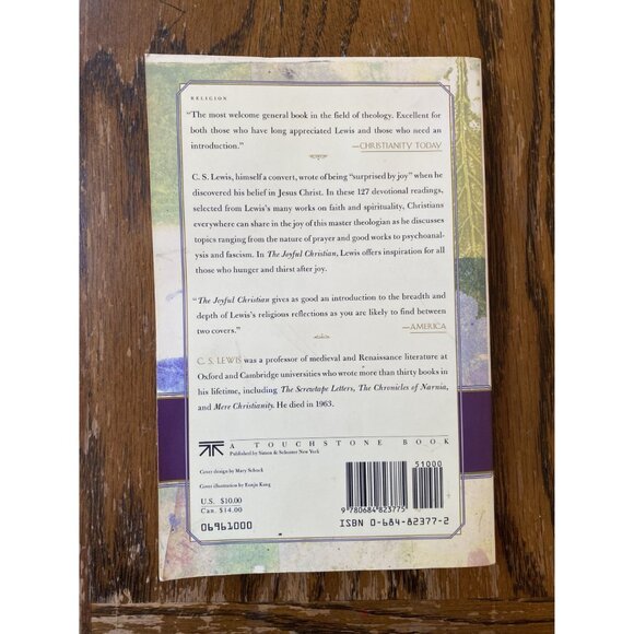 C.S. Lewis "The Joyful Christian" 1984 Vintage Paperback Book - Picture 2 of 4